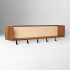Douglas Solid Wood Tatami Entry Shelf with Hooks (42")