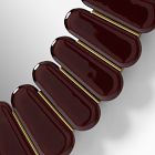 Pierce &amp; Ward Faceted Oval Wall Mirror