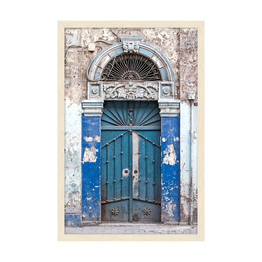 Ornate Blue Doors Wall Art by West Elm