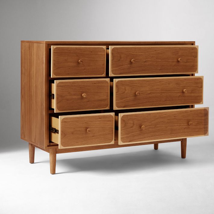 Emma Chamberlain Two-Tone 6-Drawer Dresser | West Elm