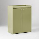 Emma Chamberlain Lacquer Wrapped Storage Cabinet (26")