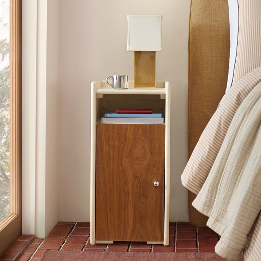 Emma Chamberlain Lacquer Wrapped Nightstand (12") by West Elm