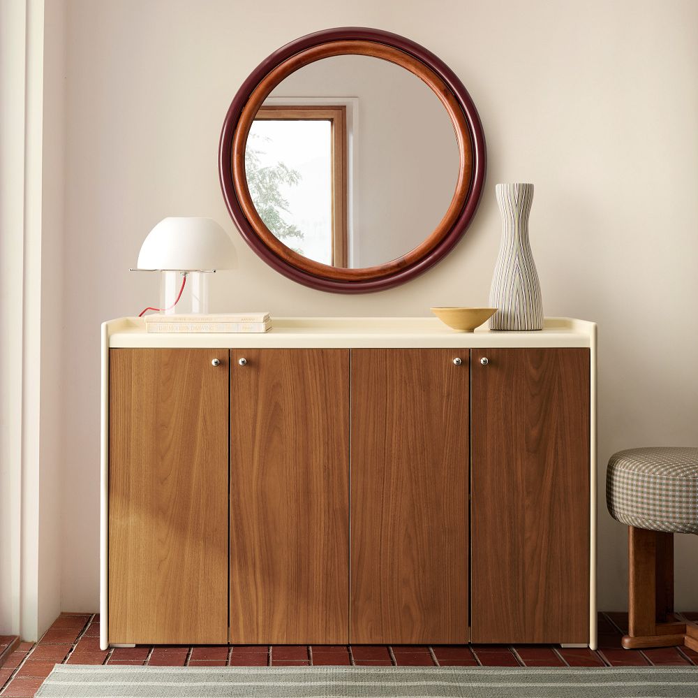 Emma Chamberlain Lacquer Wrapped Media Console (50") by West Elm