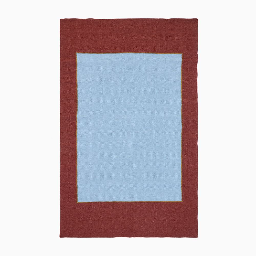 Emma Chamberlain Frame Flatweave Wool Rug by West Elm