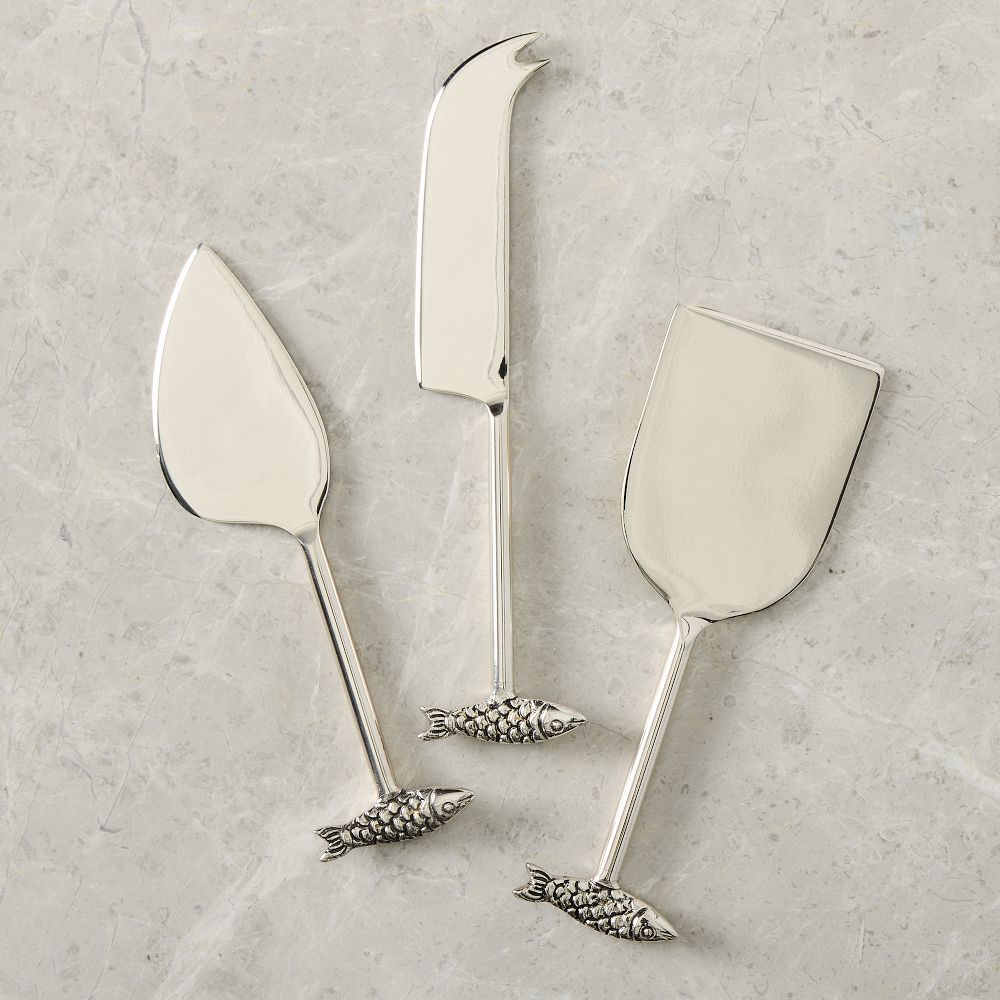 Sardine Metal Cheese Knives (Set of 3)