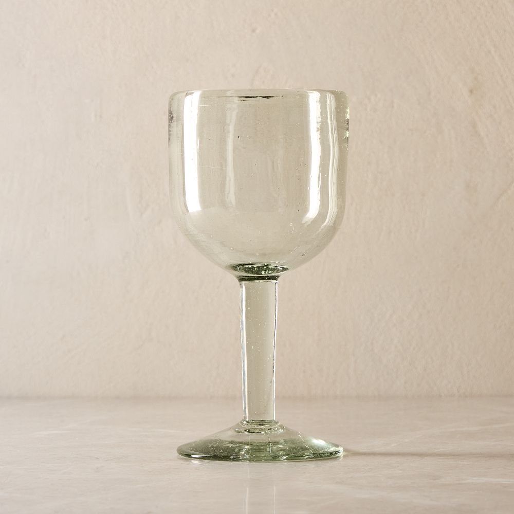 Recycled Mexican Wine Glass Sets - Wine Glass, Non Luster, Set of 4
