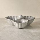 Solei Terracotta Triple Condiment Bowl