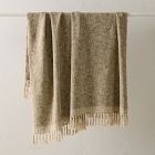 Two-Tone Chunky Linen Throw