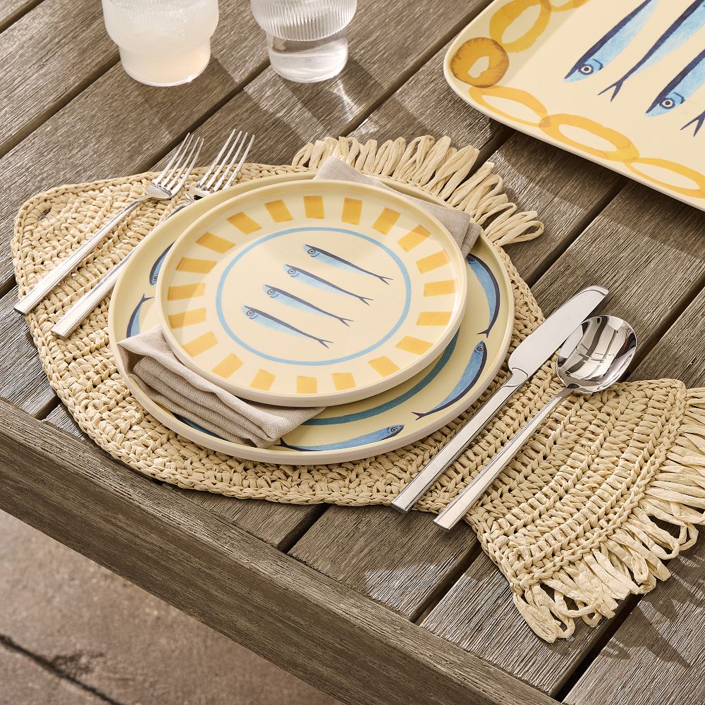 Woven Fish Placemat Sets - Natural, Set of 8