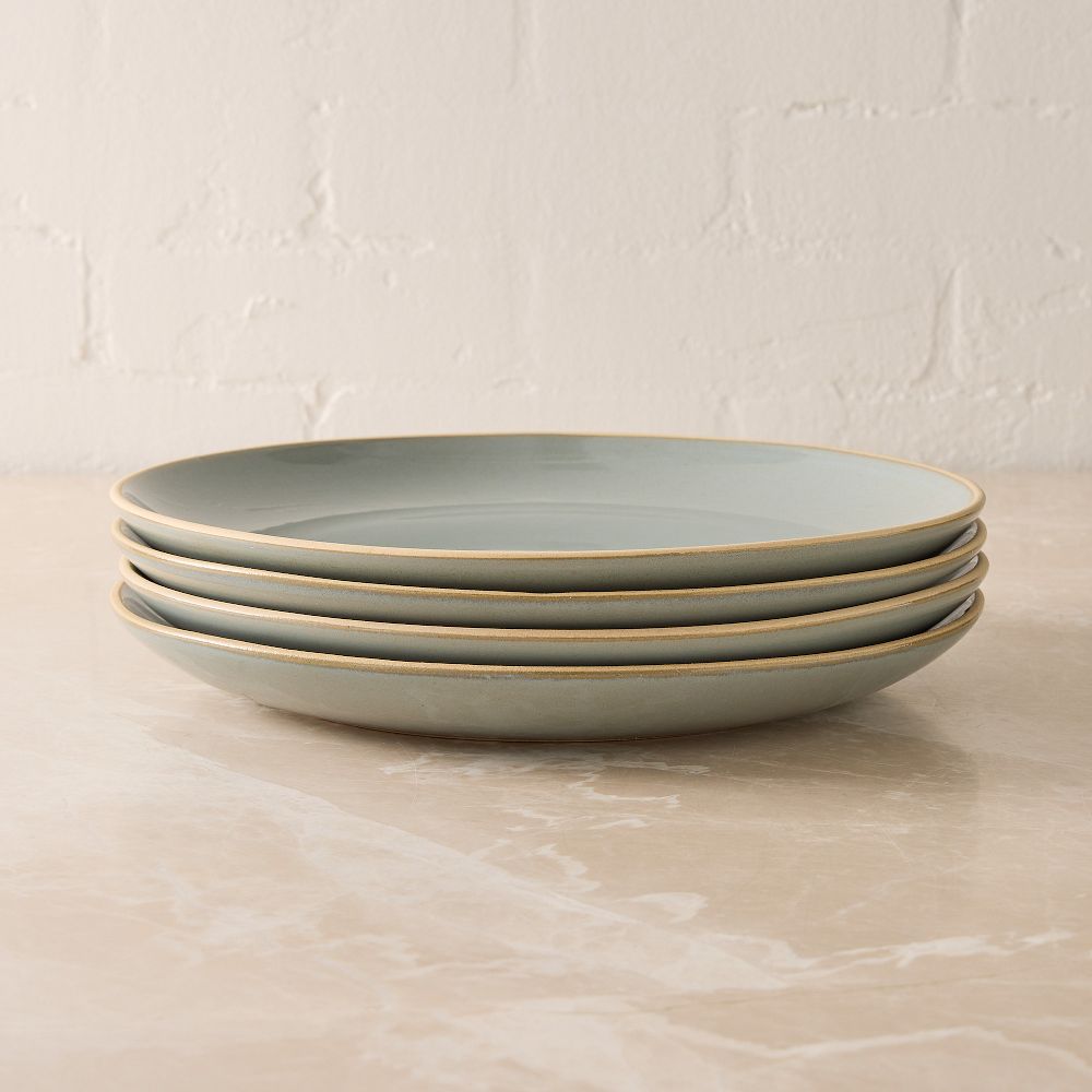Mill Stoneware Dinner Plate Sets - Blue, Set of 8