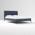 Customizable Upholstered Bed - Metal Legs