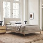 Customizable Upholstered Bed - Metal Legs
