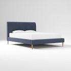 Customizable Upholstered Bed - Wood Legs