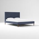 Customizable Upholstered Bed - Wood Legs