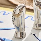 Sardine Metal Salt &amp; Pepper Shakers