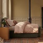 Pierce &amp; Ward Upholstered Sleigh Bed