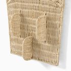 Surfboard Rattan Wall Mirror (18"W x 48"H)