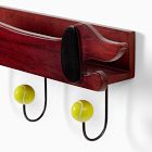 Dachshund Shelf with Hooks (16")