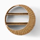 Moon Rattan Shelf (25")