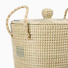 Woven Cord Lidded Hamper