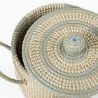 Woven Cord Lidded Storage Bin