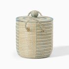 Woven Cord Lidded Storage Bin