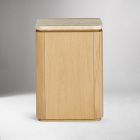 Adhara Square Travertine Side Table (14')