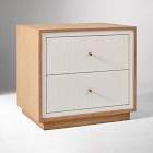 Gwyneth Linen Front Nightstand (24")