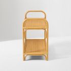 Curved Rattan Small Shelf (42")