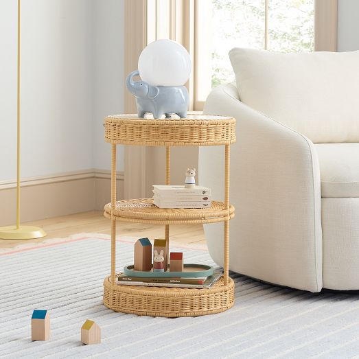 Adria Rattan Side Table (16") by West Elm