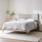 Customizable Upholstered Bed - Metal Legs
