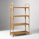 Curved Rattan Tall Shelf (33")