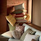 Emma Chamberlain Embellished Button Pillow Cover