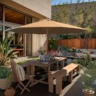 Contract Grade 11' Round Outdoor Patio Umbrella - Rustproof Aluminum Frame