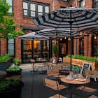 Contract Grade 7.5' Round Outdoor Patio Umbrella - Rustproof Aluminum Frame