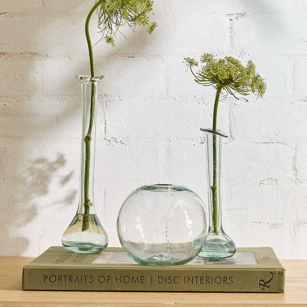 Bubble Glass Bud Vases