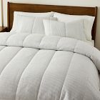 Open Box: Heathered Linear King/Cal. King Comforter, Heathered Gray