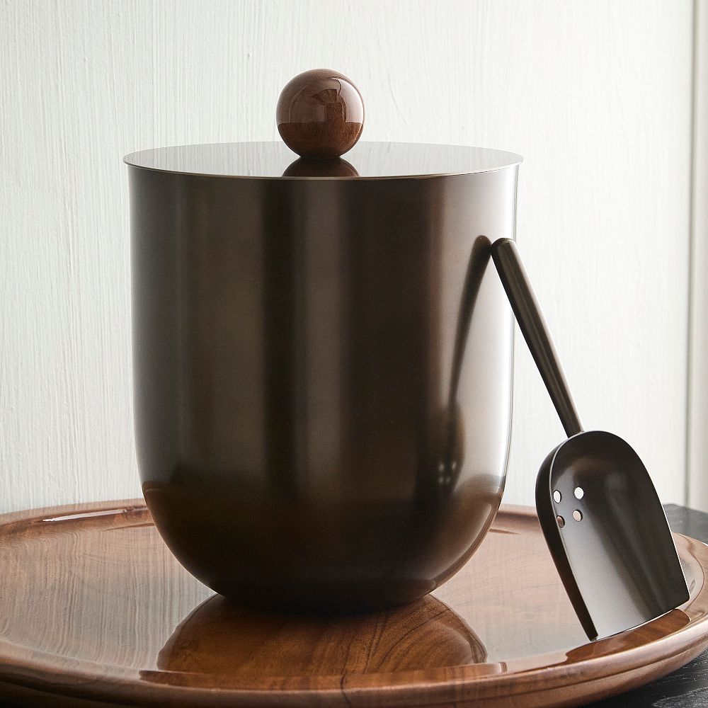 Harlan Ice Bucket w/ Scoop - Bronze