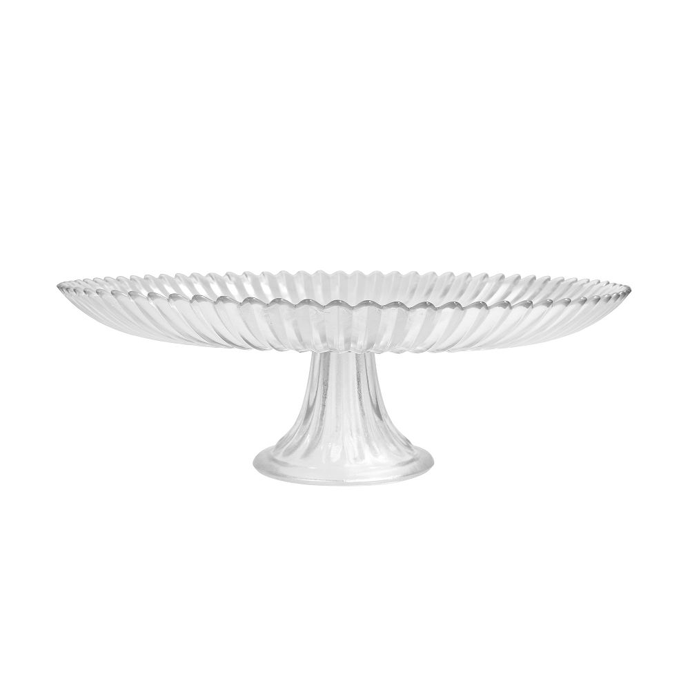 Archie Glass Cake Stand - Clear