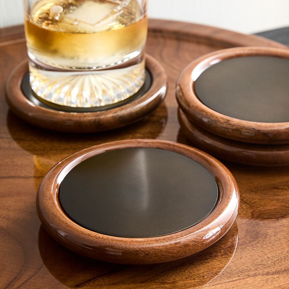 Harlan Lacquer Coaster Sets - Set of 8