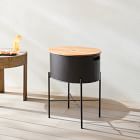 Open Box: Streamline Metal Serveware, Party Bucket, Metal/Wood, Dark Bronze, Oval