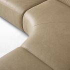 Laurent Leather 3-Piece L-Shaped Wedge Sectional (111.5")