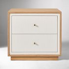 Gwyneth Linen Front Nightstand (24")