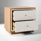 Gwyneth Linen Front Nightstand (24")