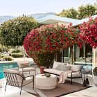 Fluted Ceramic Indoor/Outdoor Coffee Table (32")