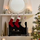 Chunky Alabaster Knit Stocking