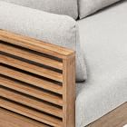 Santa Fe Slatted Outdoor 4-Piece L-Shaped Sectional (125")