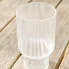 Fluted Acrylic Tall Drinking Glass Sets