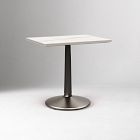 Raymond Restaurant Dining Table - Porcelain w/ Protective Metal Bumper - Rectangle