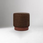 Hoffman Leather Pouf